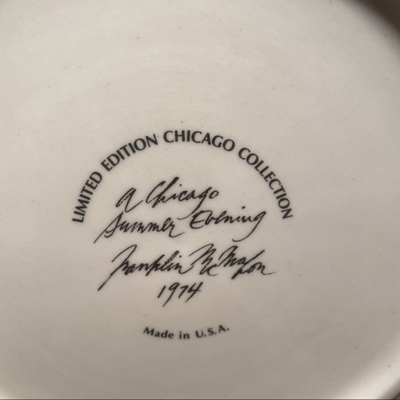Franklin McMahon 1974 A Chicago Summer Evening Chicago Colllection - Picture 3 of 3